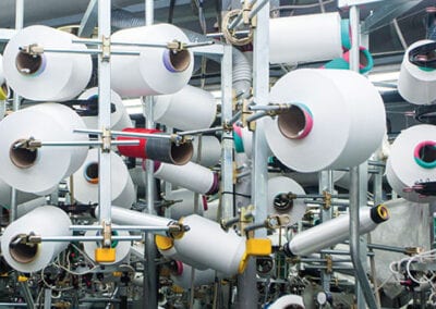 Impianto di macchine settore tessile