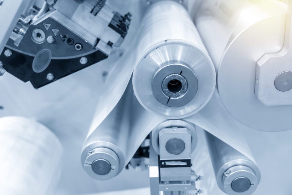 avvolgimento e srotolamento delle pellicole con cariche antistatiche